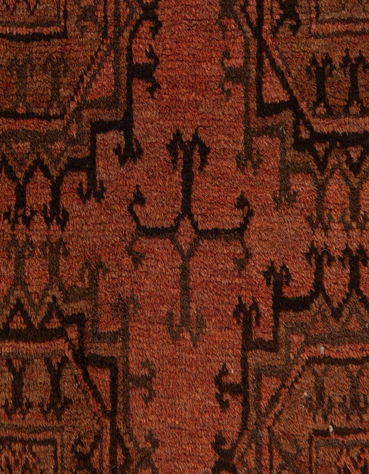 Detail image of  3' 7 x 6' 10  Hand Knotted Afghan Ersari Wool Rug