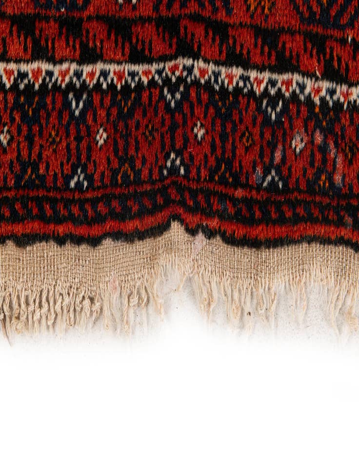 Detail image of  2' 11 x 5' 1  Hand Knotted Afghan Ersari Oriental Wool Rug