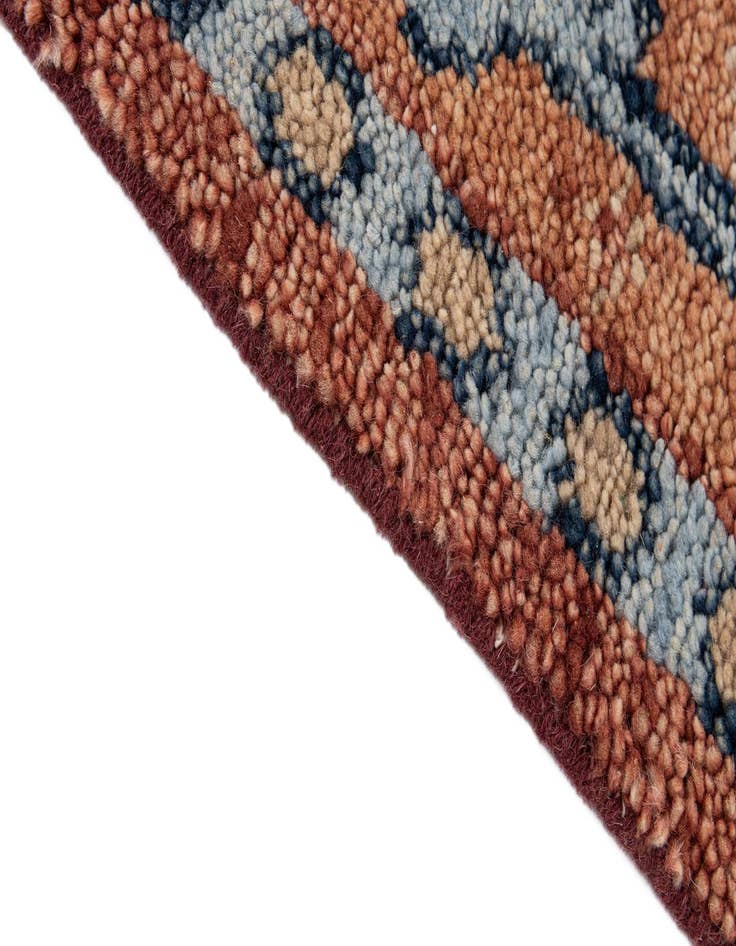 Detail image of  5' 1 x 7' 11  Hand Knotted Agra Wool Rug