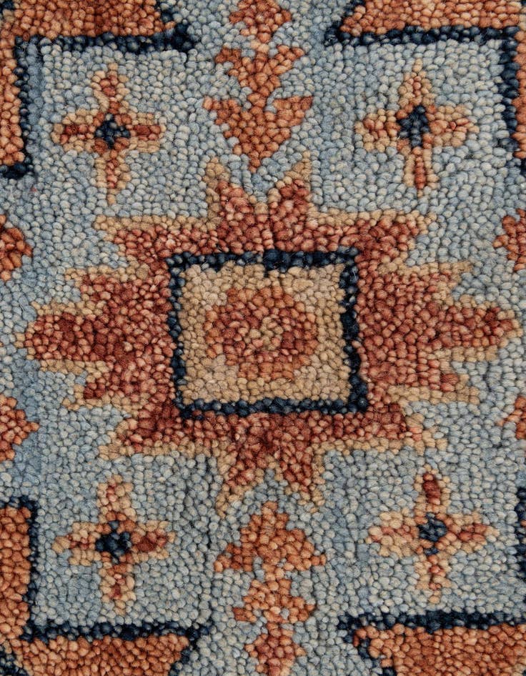 Detail image of  5' 1 x 7' 11  Hand Knotted Agra Wool Rug