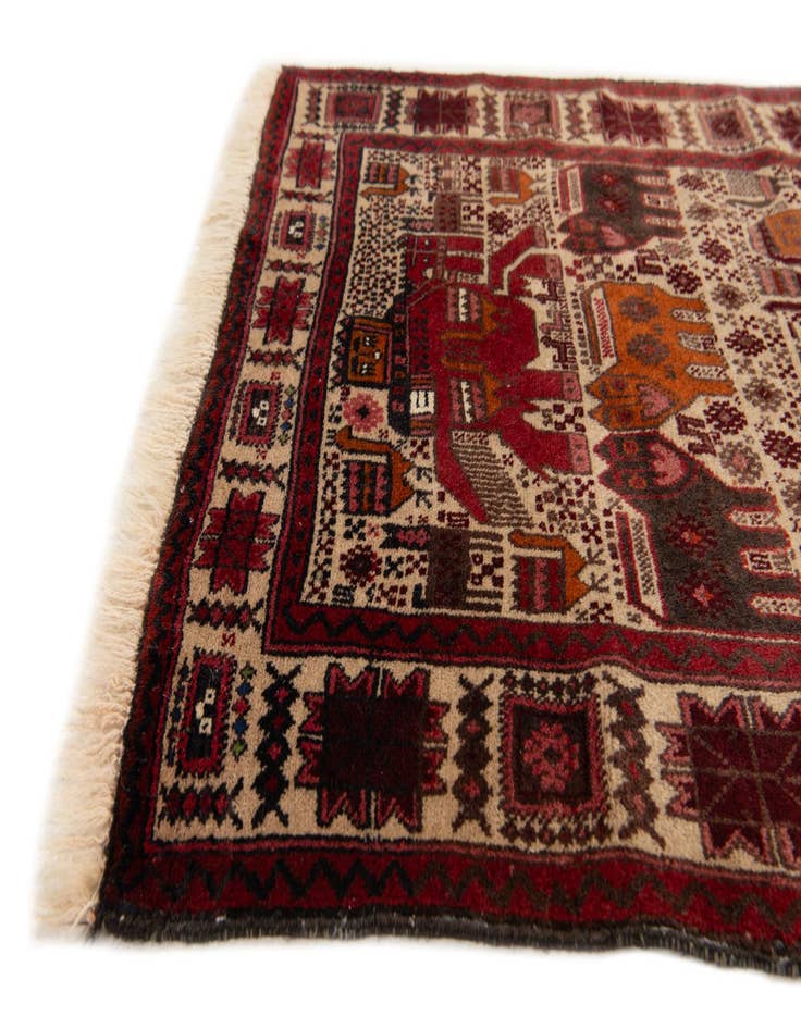 Detail image of  3' 3 x 5' 5  Hand Knotted Anatolian Wool Rug