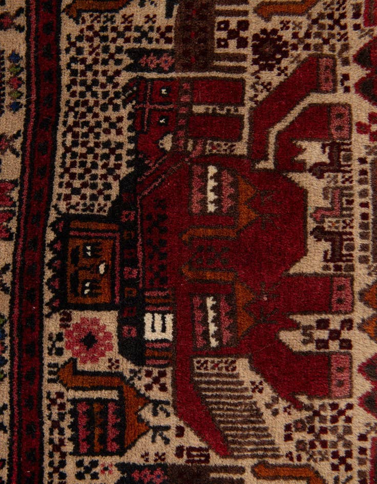 Detail image of  3' 3 x 5' 5  Hand Knotted Anatolian Wool Rug