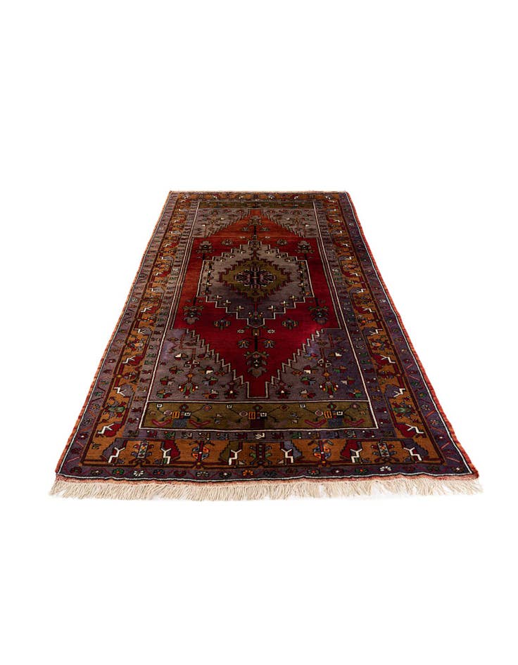 Detail image of  4' 3 x 8' 2  Hand Knotted Anatolian Wool Rug