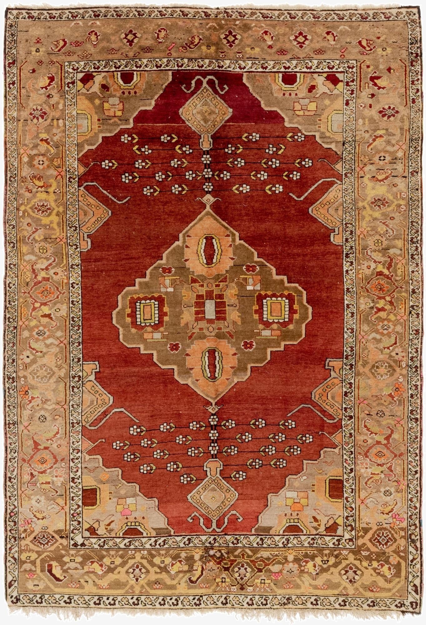  5' x 7'  Hand Knotted Anatolian Oriental Wool Rug