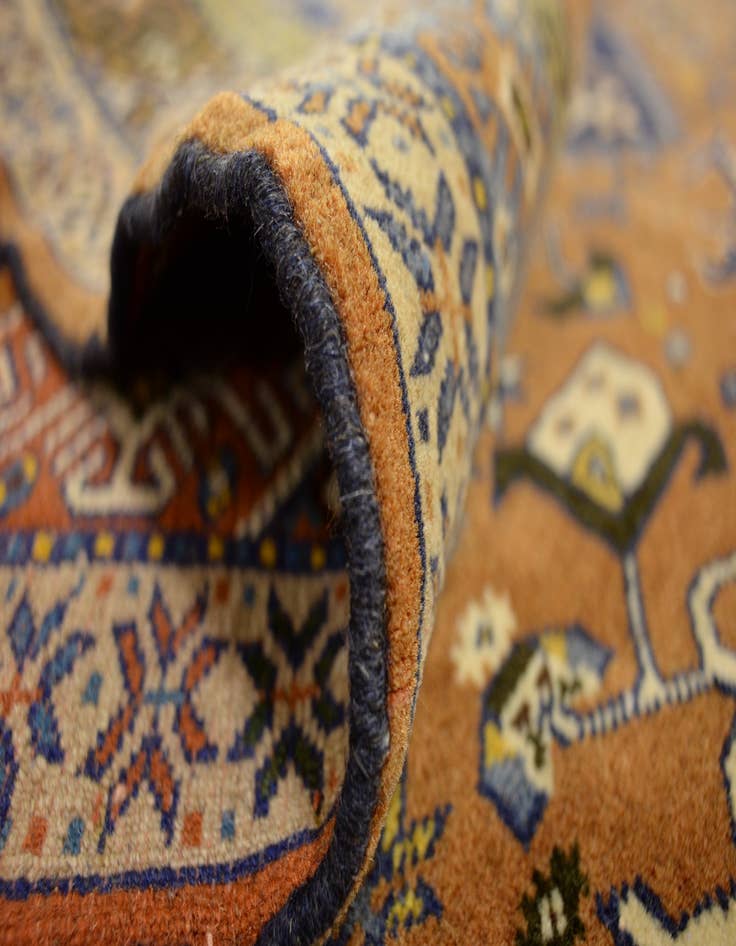 Detail image of 4' x 5' 3 Hand Knotted Ardabil Persian Wool Rug