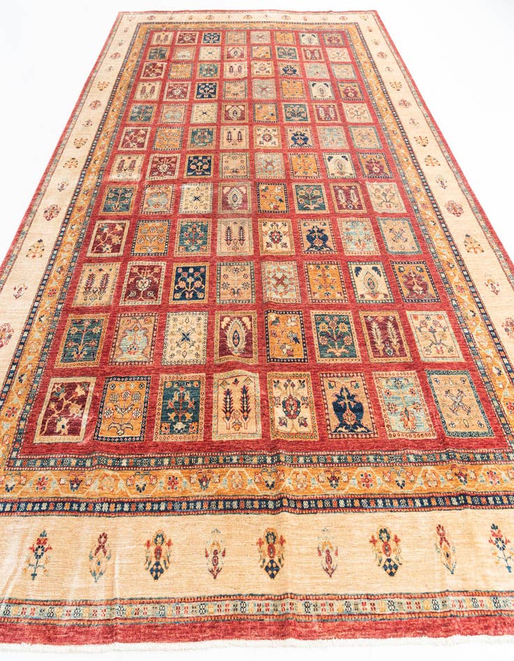 Detail image of  10' x 13' 3  Hand Knotted Ariana Ziegler Rug