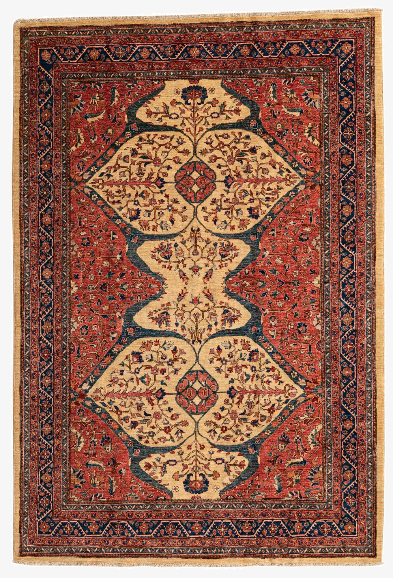  6' 8 x 9' 10  Hand Knotted Ariana Ziegler Oriental Rug