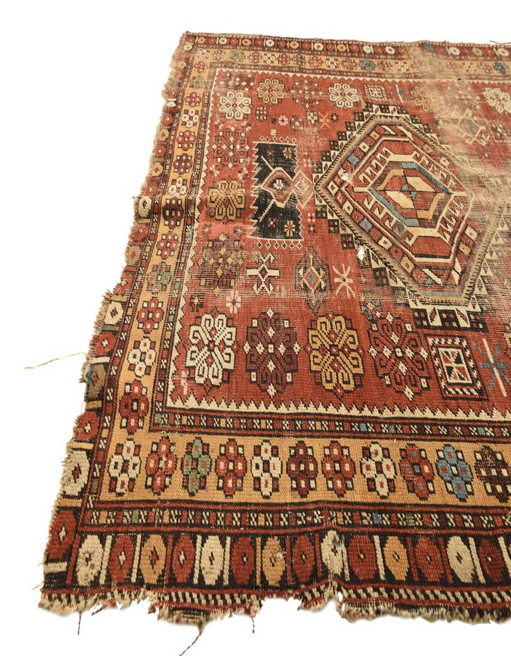 Detail image of  4' 4 x 6' 9  Hand Knotted Bakhtiar Persian Wool Rug