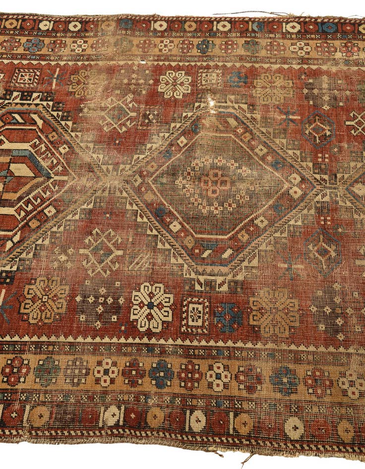 Detail image of  4' 4 x 6' 9  Hand Knotted Bakhtiar Persian Wool Rug