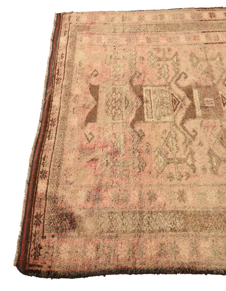 Detail image of  5' x 8' 1  Hand Knotted Balouch Persian Wool Rug