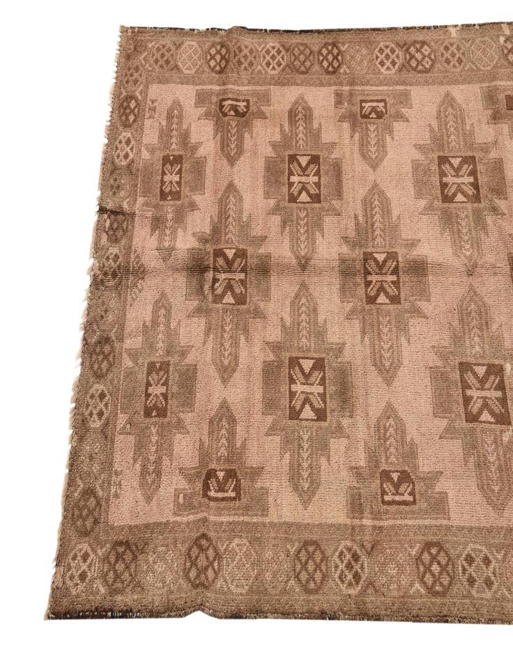 Detail image of  3' 3 x 6' 4  Hand Knotted Balouch Persian Wool Rug