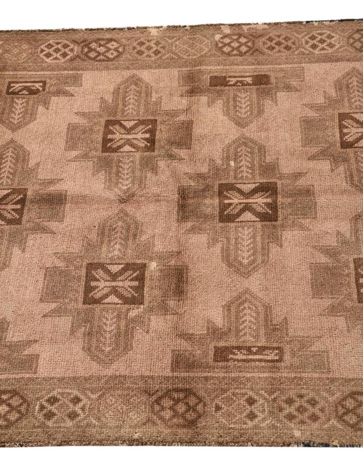 Detail image of  3' 3 x 6' 4  Hand Knotted Balouch Persian Wool Rug