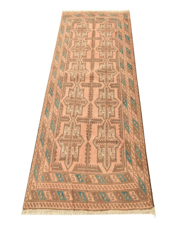 Detail image of  3' 6 x 6' 3  Hand Knotted Balouch Persian Wool Rug