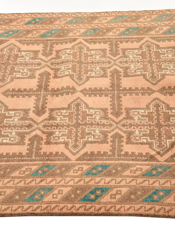 Detail image of  3' 6 x 6' 3  Hand Knotted Balouch Persian Wool Rug