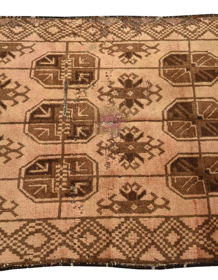 Detail image of  2' 9 x 4' 8  Hand Knotted Balouch Persian Wool Rug