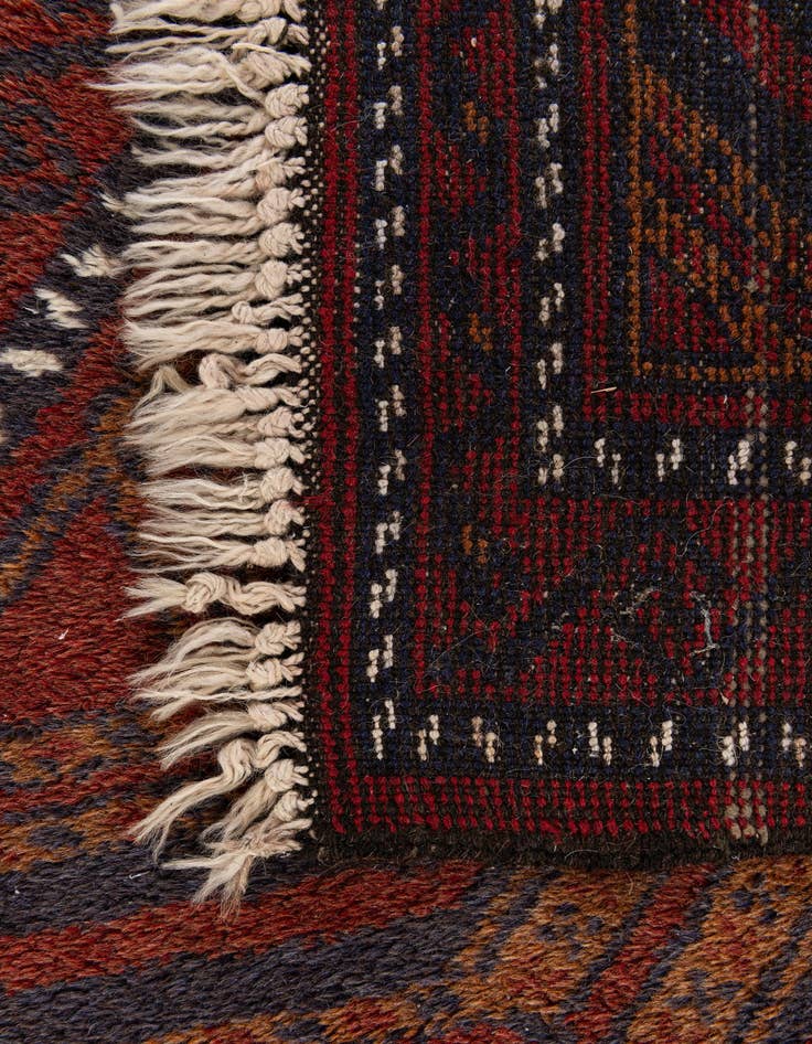 Detail image of  2' 7 x 4' 3  Hand Knotted Balouch Persian Wool Rug