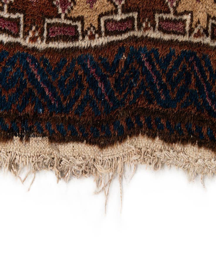 Detail image of  2' 11 x 4' 6  Hand Knotted Balouch Persian Wool Rug
