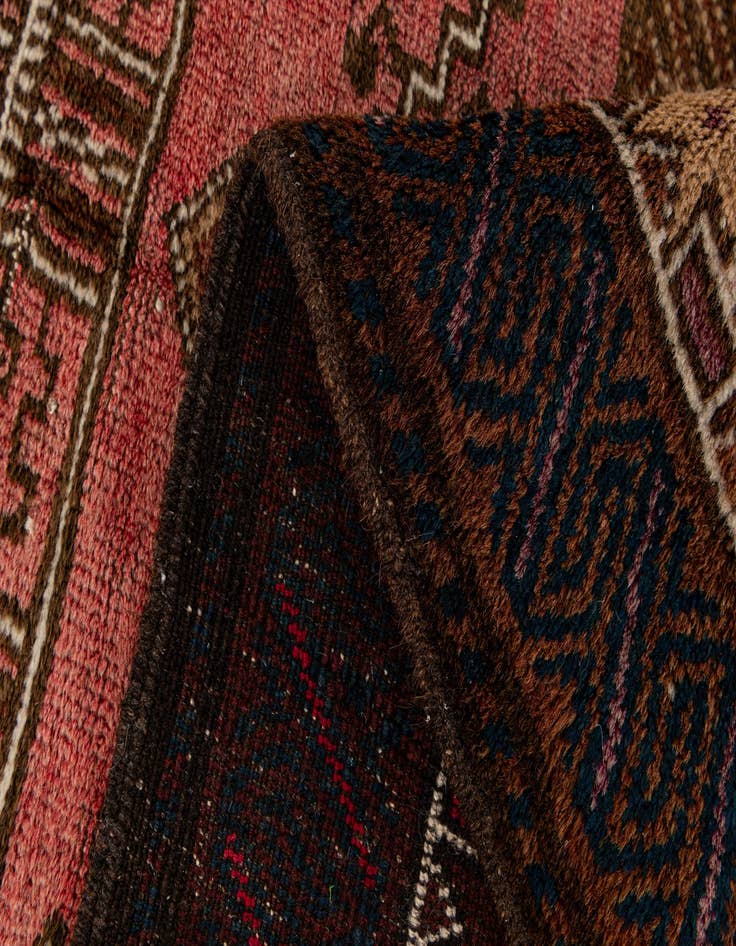 Detail image of  2' 11 x 4' 6  Hand Knotted Balouch Persian Wool Rug