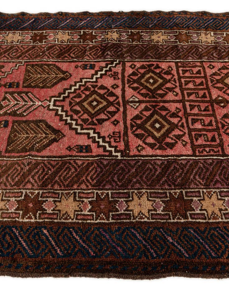 Detail image of  2' 11 x 4' 6  Hand Knotted Balouch Persian Wool Rug