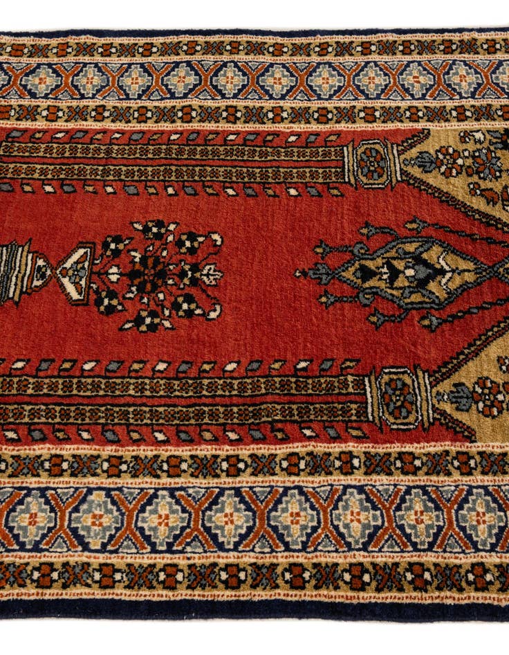 Detail image of  2' 8 x 4' 3  Hand Knotted Bokhara Oriental Wool Rug