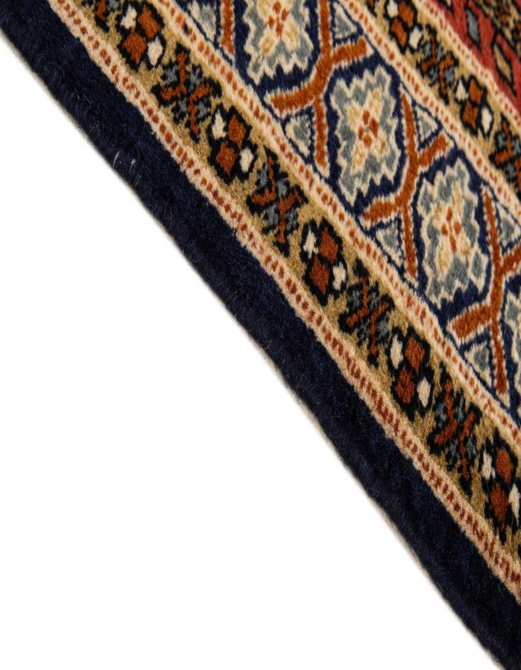 Detail image of  2' 8 x 4' 3  Hand Knotted Bokhara Oriental Wool Rug