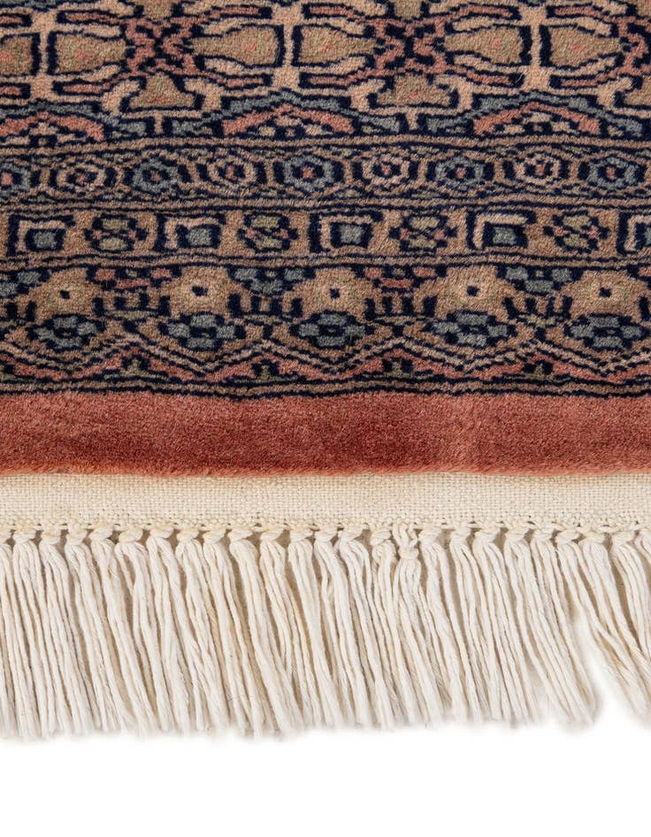 Detail image of  4' 2 x 6'  Hand Knotted Bokhara Wool Rug