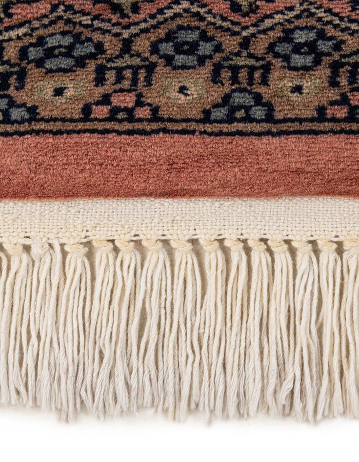 Detail image of  4' 2 x 6'  Hand Knotted Bokhara Wool Rug