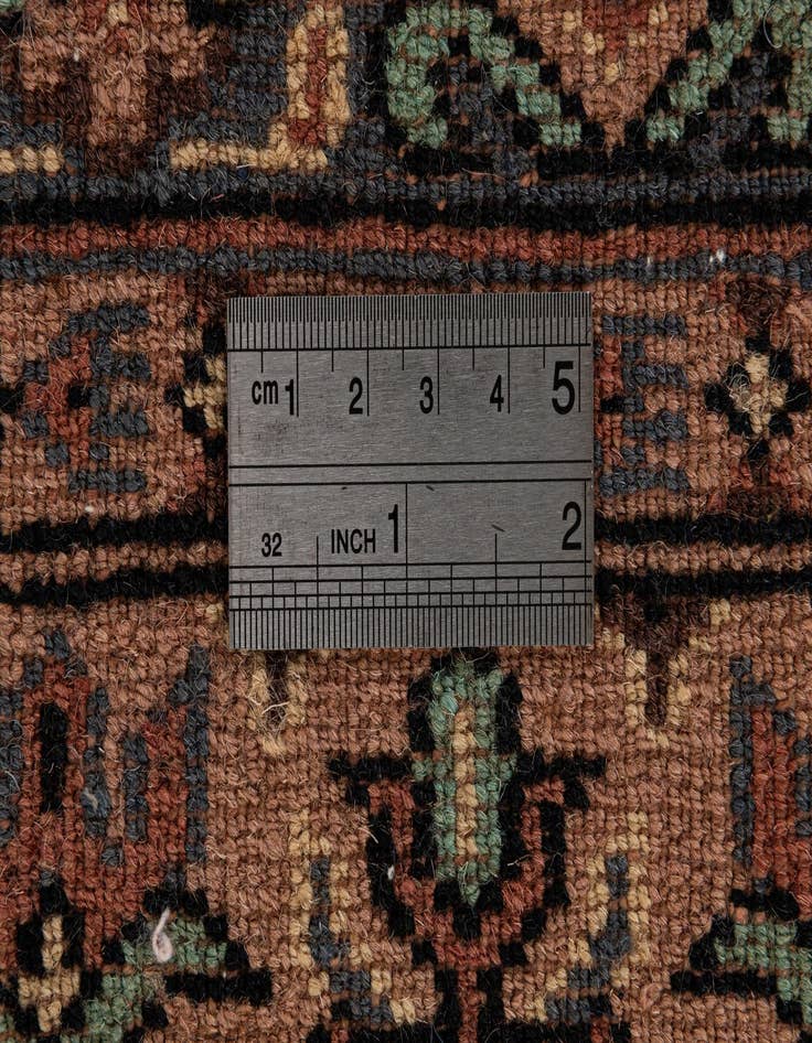 Detail image of  3' 2 x 5' 3  Hand Knotted Bokhara Oriental Wool Rug