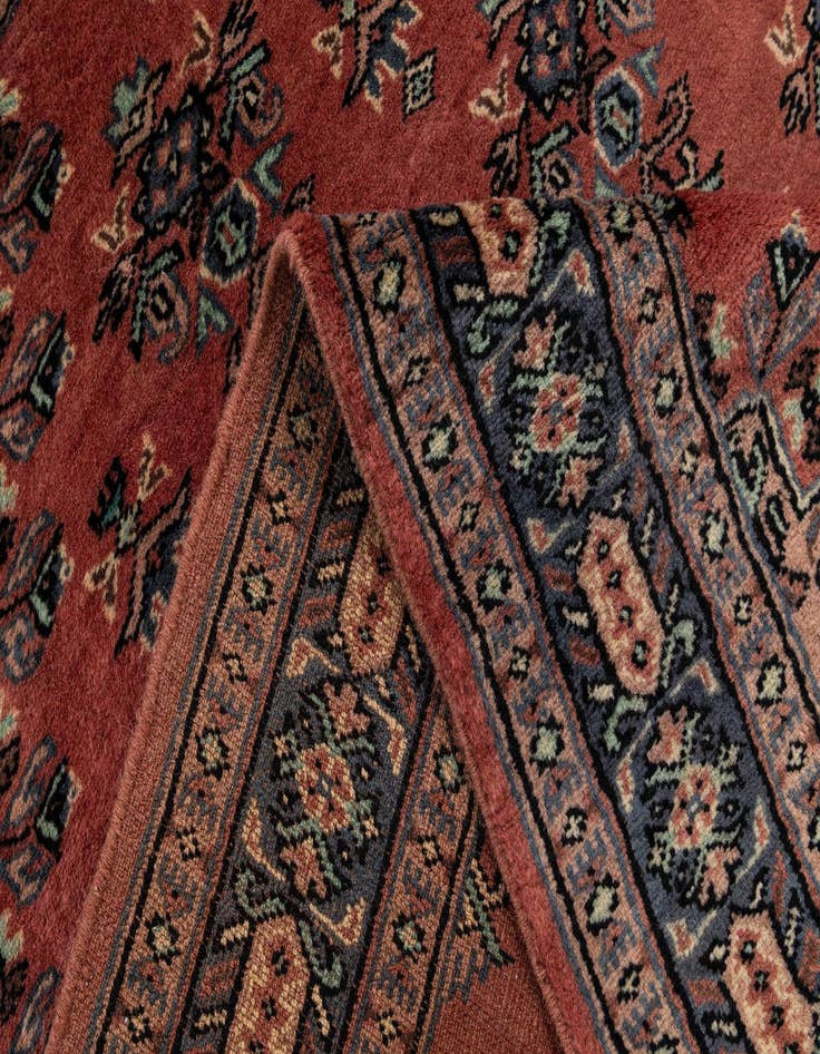Detail image of  3' 2 x 5' 3  Hand Knotted Bokhara Oriental Wool Rug