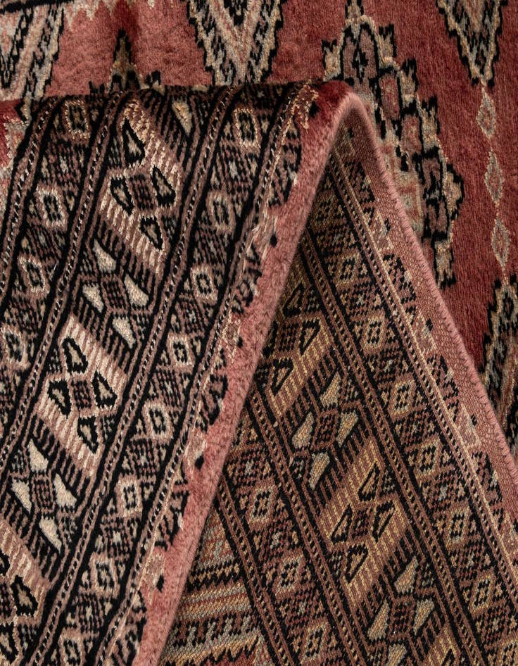 Detail image of  3' 2 x 5'  Hand Knotted Bokhara Oriental Rug