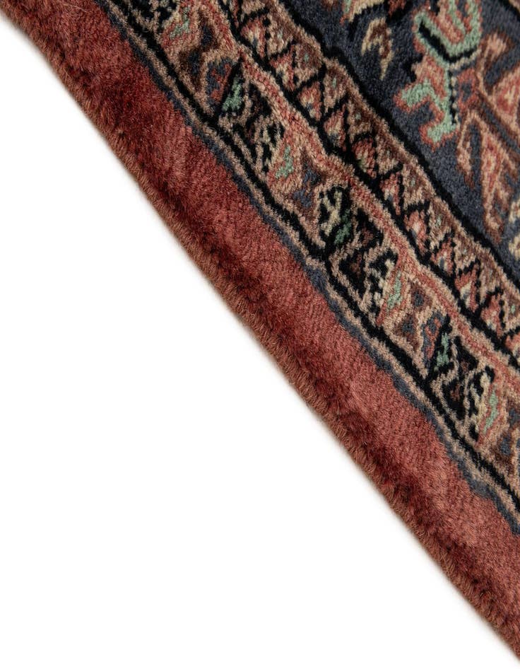 Detail image of  4' 2 x 6' 2  Hand Knotted Bokhara Oriental Wool Rug