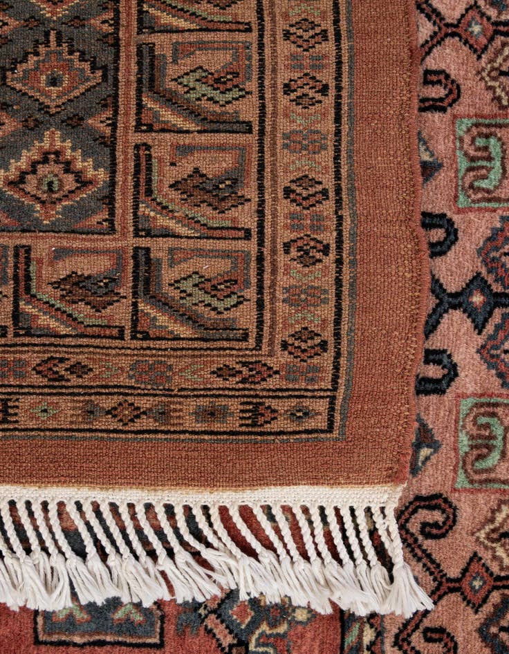 Detail image of  4' 5 x 6' 5  Hand Knotted Bokhara Wool Rug