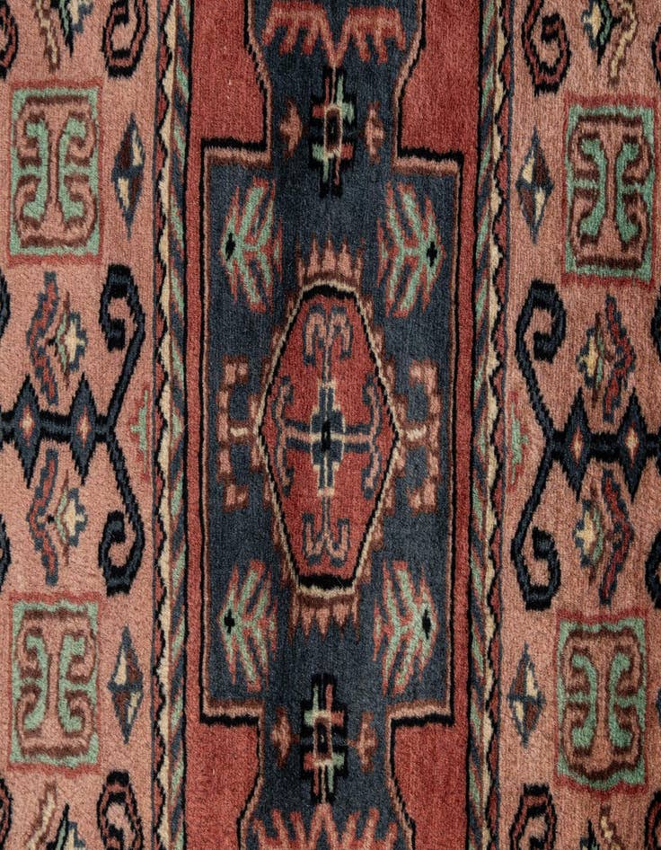 Detail image of  4' 5 x 6' 5  Hand Knotted Bokhara Wool Rug