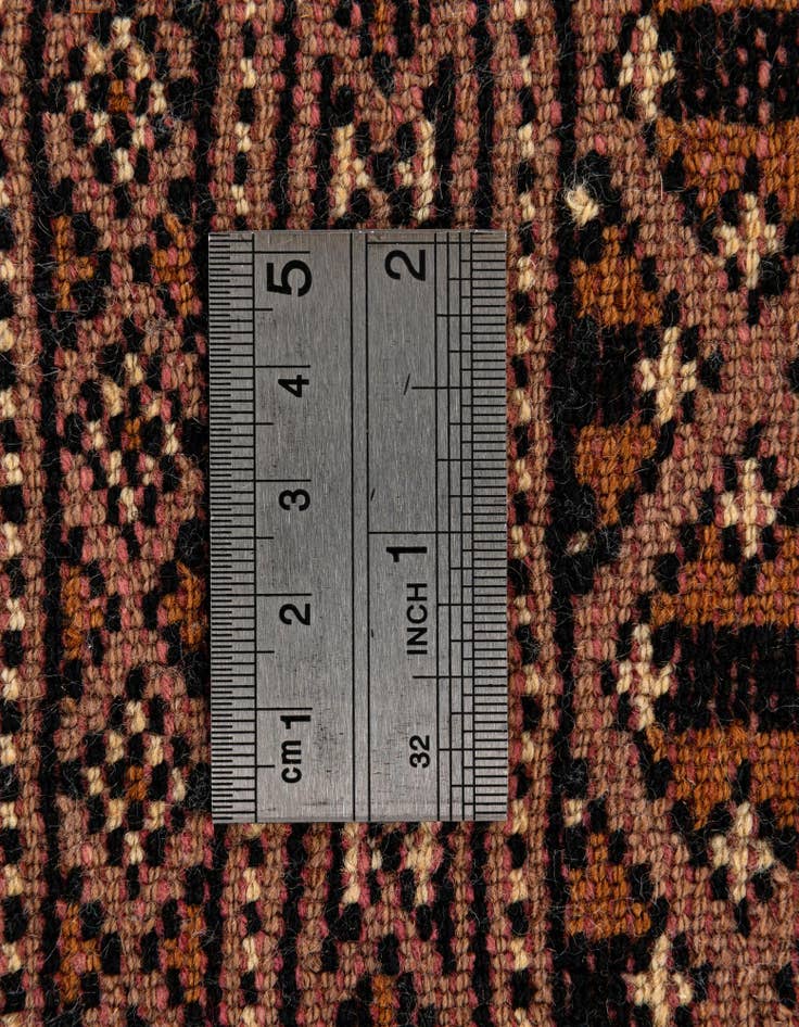 Detail image of  4' 2 x 6' 6  Hand Knotted Bokhara Wool Rug