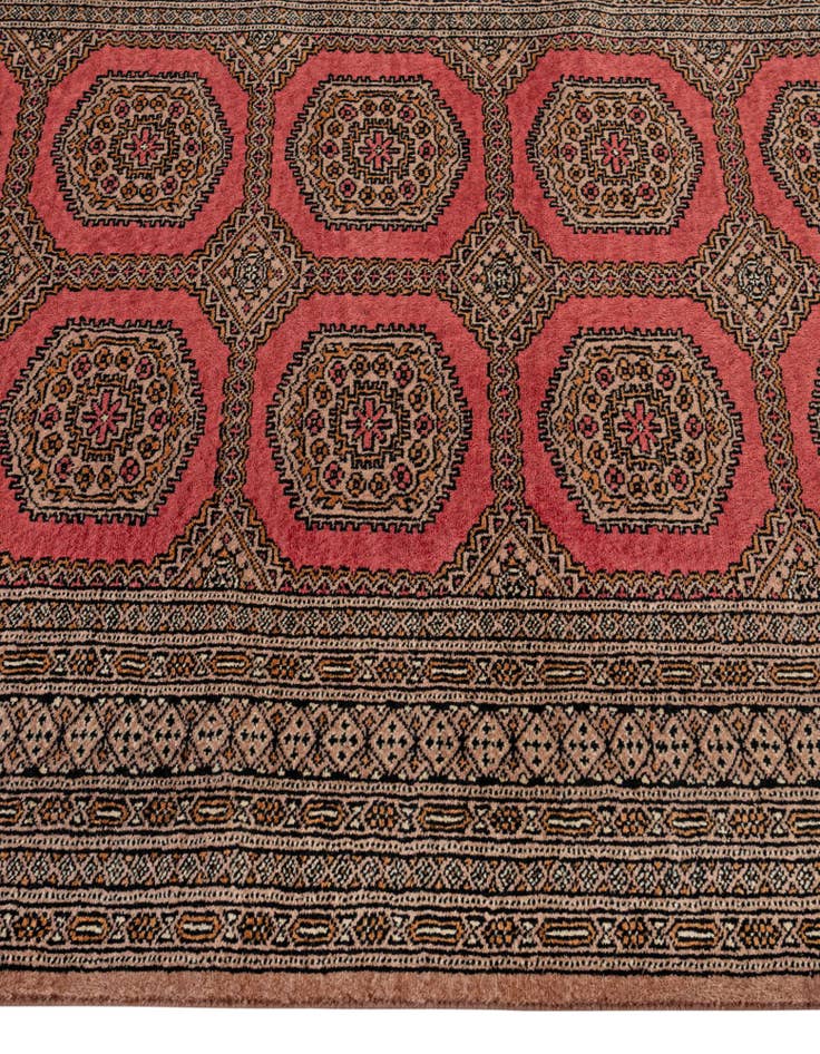 Detail image of  4' 2 x 6' 6  Hand Knotted Bokhara Wool Rug