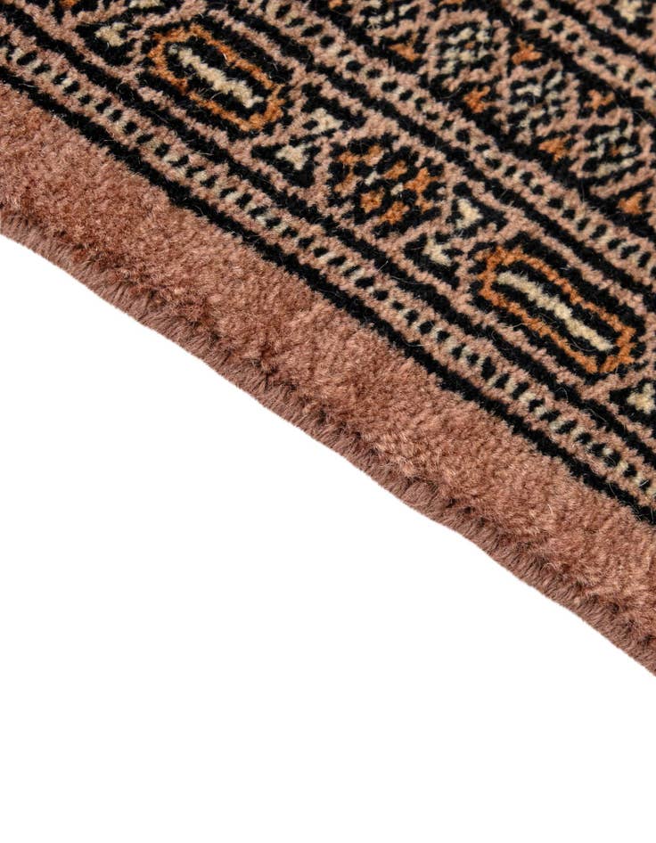 Detail image of  4' 2 x 6' 6  Hand Knotted Bokhara Wool Rug