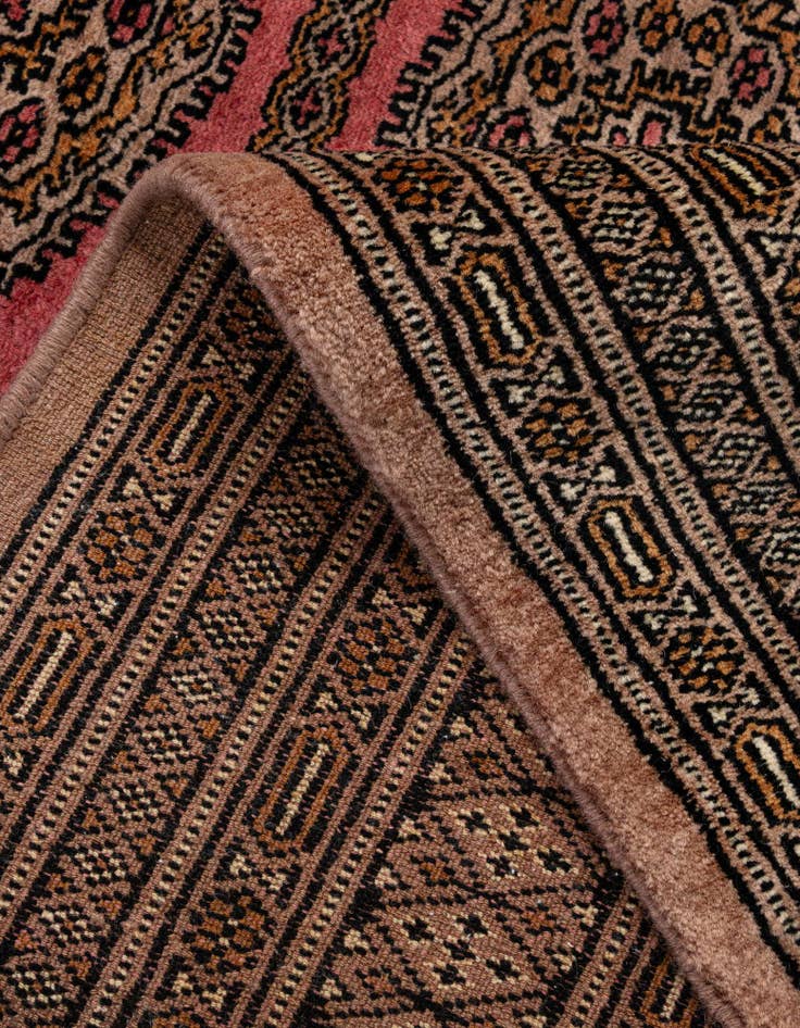 Detail image of  4' 2 x 6' 6  Hand Knotted Bokhara Wool Rug