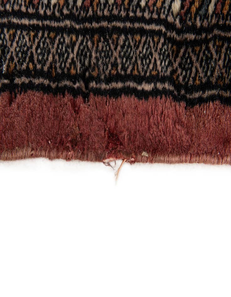 Detail image of  4' 2 x 6' 2  Hand Knotted Bokhara Oriental Wool Rug