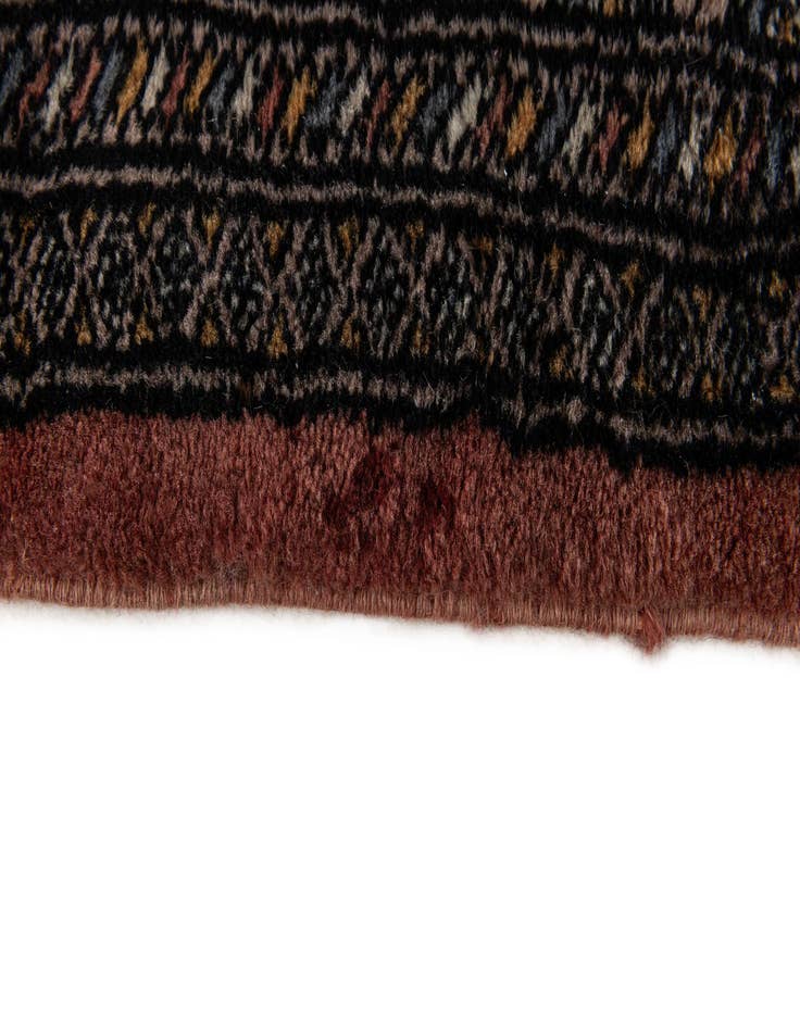 Detail image of  4' 2 x 6' 2  Hand Knotted Bokhara Oriental Wool Rug