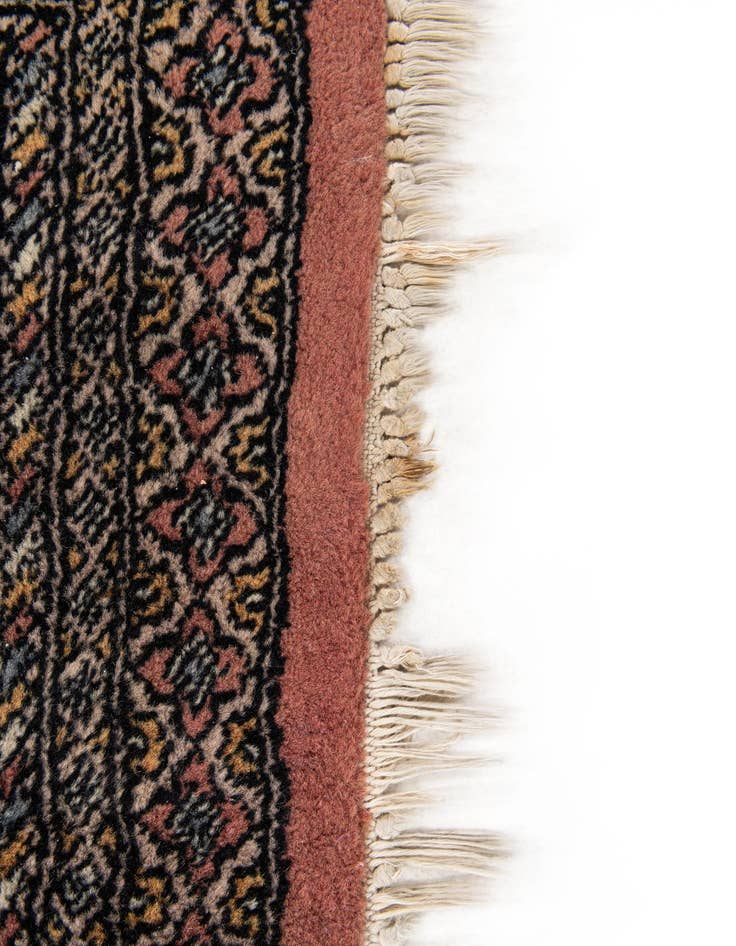 Detail image of  4' 2 x 6' 2  Hand Knotted Bokhara Oriental Wool Rug