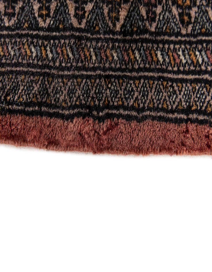 Detail image of  4' 2 x 6' 2  Hand Knotted Bokhara Oriental Wool Rug