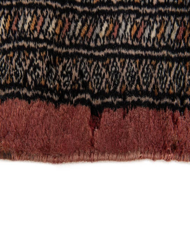 Detail image of  4' 2 x 6' 2  Hand Knotted Bokhara Oriental Wool Rug