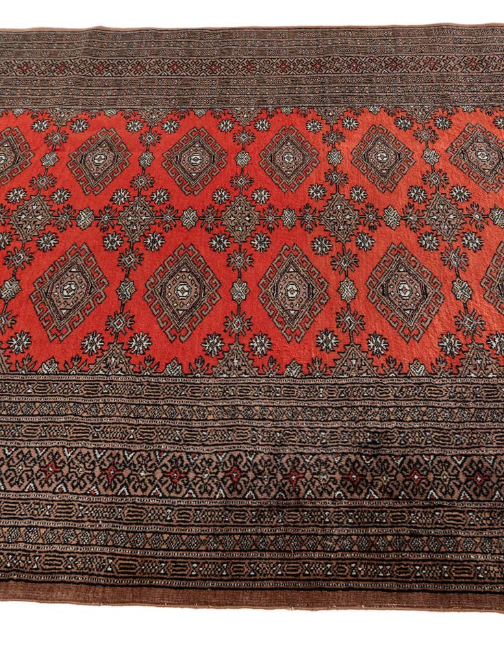 Detail image of  4' 4 x 5' 8  Hand Knotted Bokhara Oriental Wool Rug