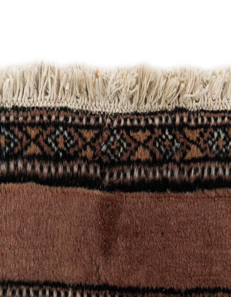 Detail image of  4' 4 x 5' 8  Hand Knotted Bokhara Oriental Wool Rug
