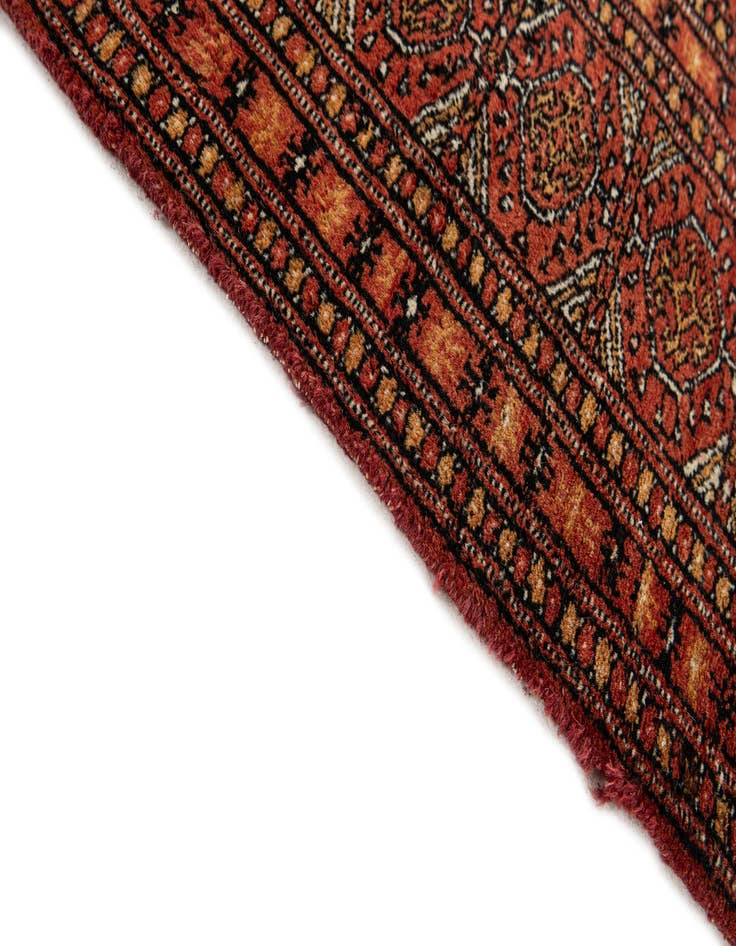 Detail image of  4' x 6' 3  Hand Knotted Bokhara Oriental Wool Rug