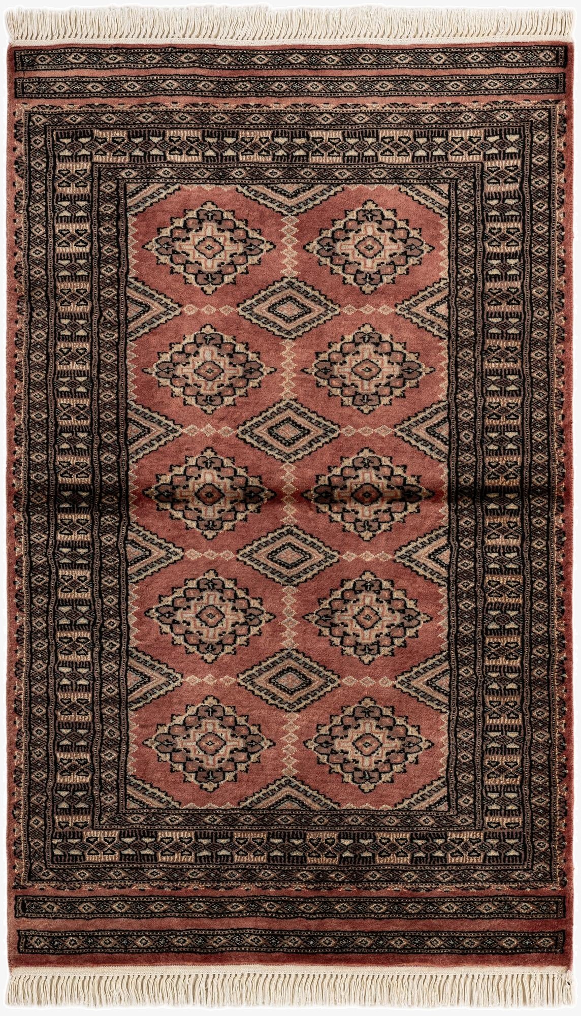  3' 2 x 5'  Hand Knotted Bokhara Oriental Rug