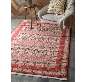 Rust Red 5' x 8' Chelsea Rug | Rugs.com