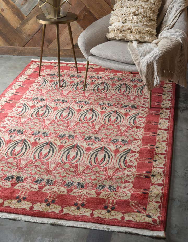 Rust Red 5' x 8' Chelsea Rug | Rugs.com