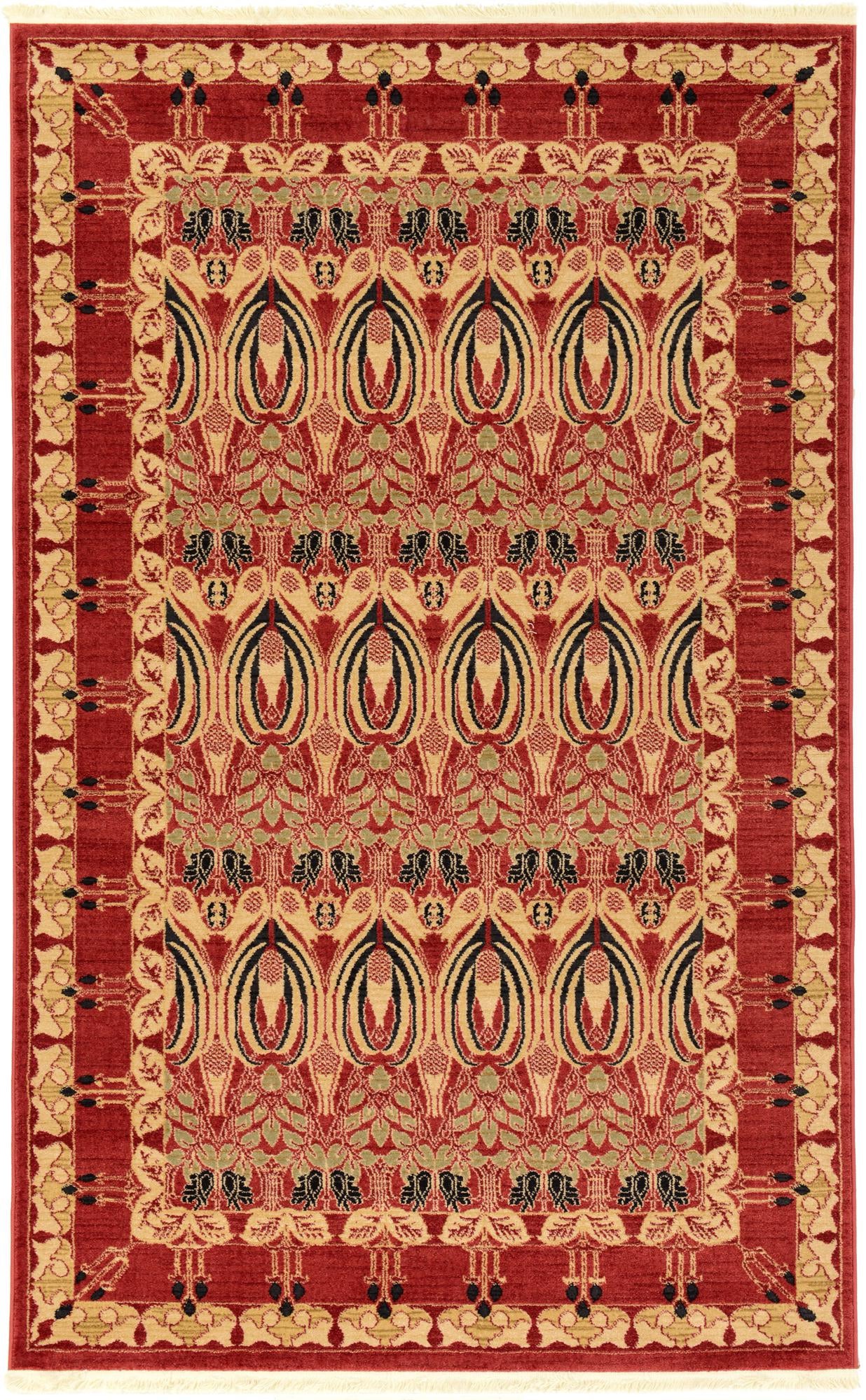Rust Red 5' x 8' Chelsea Rug | Rugs.com