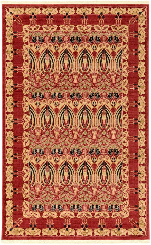 Rust Red 5' x 8' Chelsea Rug | Rugs.com